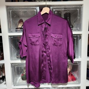 Purple silk Limited dress shirt blouse